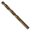 7 64 In Cob Drill Bit M42 Cobalt Steel With Titanium Nitride Coating 135 Degrees Split Point Straight Shank Model 63107 