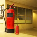 Upkoch Fire Extinguisher Floor Stand Holder Storage Bracket For Enclosed Trailer Shop Garage Car Truck Mount