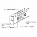 Digital Inclinometer Protractor Angle Measure Laser Ruler With Dual Screen Bi Directional Red Light Marking And Support Bracket