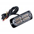 Set 10pcs 5x Amber Yellow White And Ultra-thin Slim 20-led Surface Mount 12v-24v Waterproof Emergency Beacon Warning Hazard