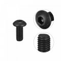 Uxcell M5x14mm Hex Socket Button Head Cap Bolts Screws Alloy Steel 100pcs