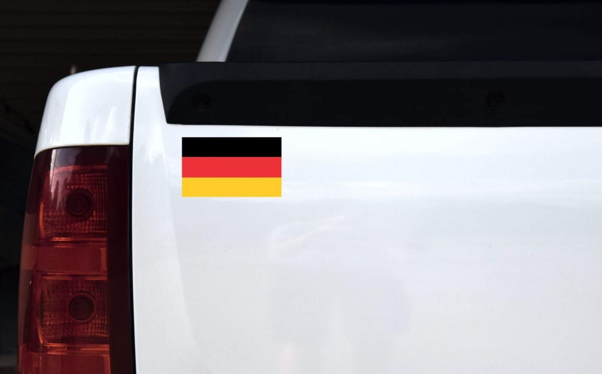 Stickertalk German Flag Magnet 5 Inches By 3