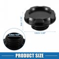 A Absopro Car Oil Filler Cap Engine Modified Tank Cover For Acura Integra Gs Ls 1990-2001 Gs-r 1992-2001 Black