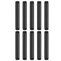 10pcs 1 2 In X 5 Galvanized Male Threaded Pipes Black Pre Cut Plumbing Pipe Fittings For Diy Furniture Shelving Table And Home 