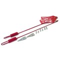 Set Of 26 In Snowplow Blade Guides With Flags And Hardware For Western Pro Plus Red Marker Think Snow Graphics