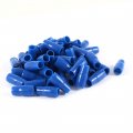 Pvc Crimp Terminal End Insulated Sleeves V-8 10 Mm Blue 50 Piece Straight Type 6 Id 0 8 In Length 