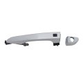 Exterior Door Handle For Hyundai Tucson 2016 2021 Front Driver Side Chrome With Smart Key Keyhole Led 6 Pins Replacement 
