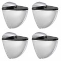 Glass Shelf Bracket Wall Mount Adjustable Zinc Alloy Bright Chrome Holder For 5-25mm Thickness 4pcs 