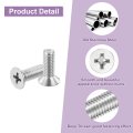 520 Pcs M2 5 Machine Screws Phillips Pan Cross Head Bolts Assortment Kit 304 Stainless Steel Silver For Wall Socket Household