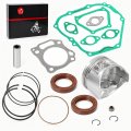 357cc Engine Rebuild Kit Std Piston Rings Gaskets Seals For Yamaha 4 Cycle Golf Cart Motor G21 G22 G23 G27 G28 Ydra 2000-2013