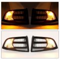 Kuafu Tail Lights Compatible With 2004-2008 Honda Acura Tl Rear Lamps Taillights Driver And Passenger Side Clear Lens Black