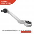 A-premium 2 X Front Rearward Upper Control Arm With Ball Joint Bushing Compatible Audi A6 06-11 Quattro 05-11 A8 04-10 S6 07-08