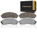 Front Brake Pads For Ford Explorer Sport Trac And 2001 2002 Semi Metallic Mechanical Wear Sensor 2 10 In Inner Height