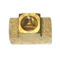 Interstate Pneumatics Fp88t Brass Tee Fitting 1 2 Inch Npt Female 