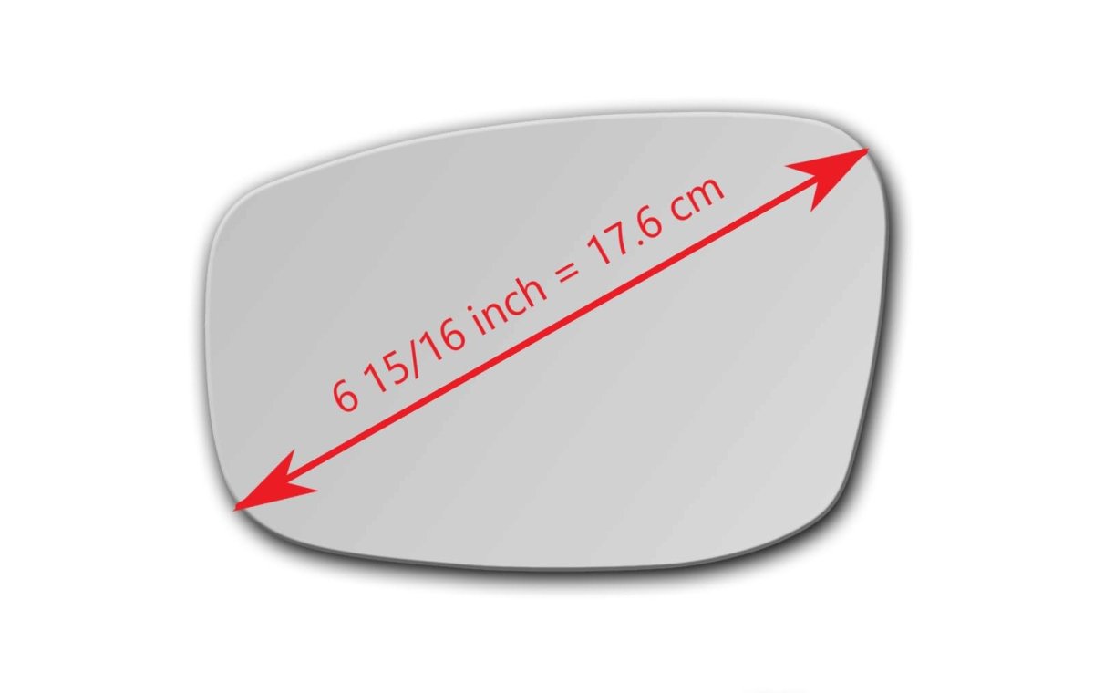 Flat Mirror Glass With Full Size Adhesive For 2008 2015 Infiniti G25 G37 Q40 Q60 Driver Side View Left Lh 6 15 16 In Diagonal