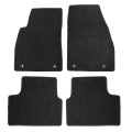 Velour Floor Mats For Chevrolet Malibu 2011 2016 Custom Fit Black Carpet Liners Anti Slip All Season Full Set Front And Rear 4 