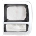Qp C050b-a Chevy Van Silver Driver Headlight Door Grille 