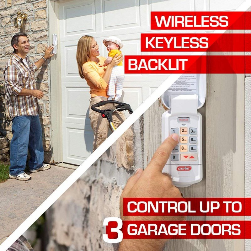Genie Garage Door Opener Wireless Keyless Keypad Safe Secure Access For All Intellicode Openers Easy Entry Into The With A Pin