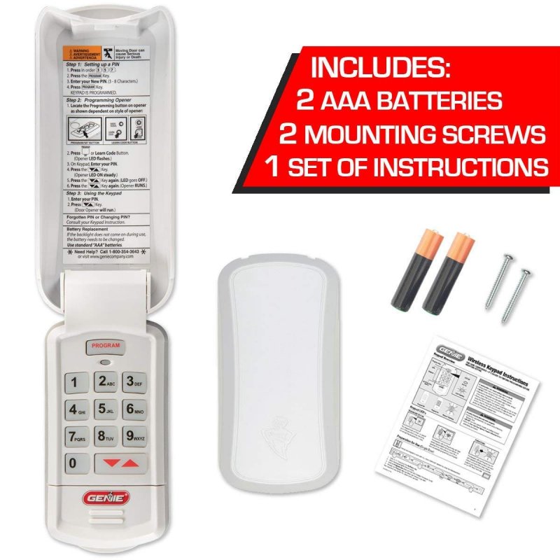 Genie Garage Door Opener Wireless Keyless Keypad Safe Secure Access For All Intellicode Openers Easy Entry Into The With A Pin