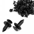 Uxcell 100 Pcs Car 8mm Hole Plastic Rivet Fender Bumper Clips Fastner