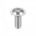 Uxcell Flanged Button Head Socket Cap Screws M8x20mm Hex Drive 304 Stainless Steel Fasteners Bolts Fully Threaded Machine Screw