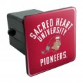Sacred Heart University Pioneers Logo Tow Trailer Hitch Cover Plug Insert For 2 In Receivers Black Abs Plastic With Uv
