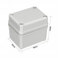 Uxcell 65x50x55mm 2 56x1 97x2 17inch Wateproof Ip67 Electronic Abs Plastic Diy Junction Project Box Enclosure Case Outdoor