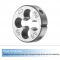 Uxcell 3pcs Tap And Die Set Metric M8 X 0 75 Threads Round Tappinging Tool Tap Kit For Nut Screw Bolt Thread Repair