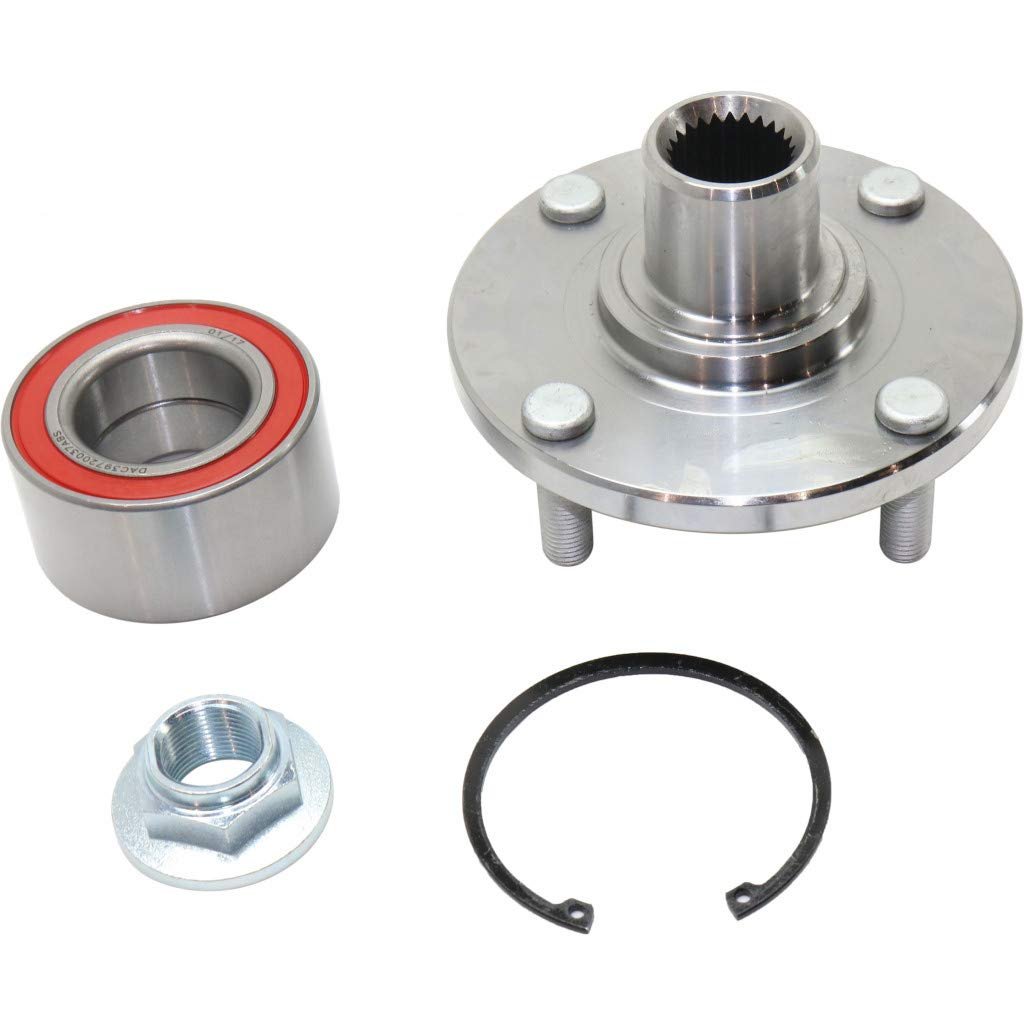 Wheel Hub Assembly For Ford Focus 2000 To 2011 Front Driver Or Passenger Side 4 Lug X 25 In Bolt Pattern 6s4z1215b