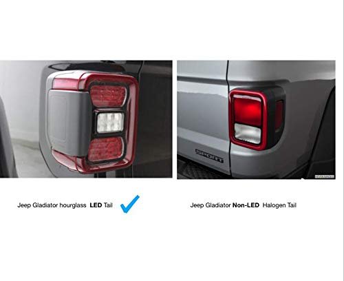Usa Flag Tail Lamp Light Covers For Jeep Gladiator Jt Black 1 Pair Uv Resistant Plastic Fits Led Lights