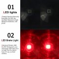 3rd Third Brake Light For 1995-2016 Toyota Tacoma Led Center High Mount Stop Black Housing Smoked Lens