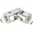 Uxcella 4mm To Inner Dia Rotatable Universal Steering Shaft U Joint Coupler L23xd9