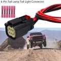 6-pin Tail Lamp Light Connector Pigtail For Ford F-150 F150 2016-2020 Plug Wiring Harness
