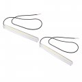 A Absopro Led Daytime Running Light Bar 6 9inch Cob White 6000k Exterior Driving Strip Car Truck Boat Underglow Lamp Plastic 