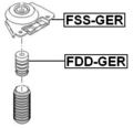 Febest Fss-ger Rear Shock Absorber Support 
