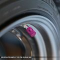 17mm Knurled Style Anodized Aluminum Purple Tire Valve Stem Caps Pack Of 4