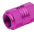 17mm Knurled Style Anodized Aluminum Purple Tire Valve Stem Caps Pack Of 4 