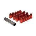 Spline Drive Wheel Lock Set For Ford F-100 Ranger 1996 Alloy Steel Red External Design Fine Thread 20 Locks And 1 Key Conical