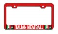 Italian Meatball Italy Rd Auto Metal License Plate Frame Tag Holder U29 