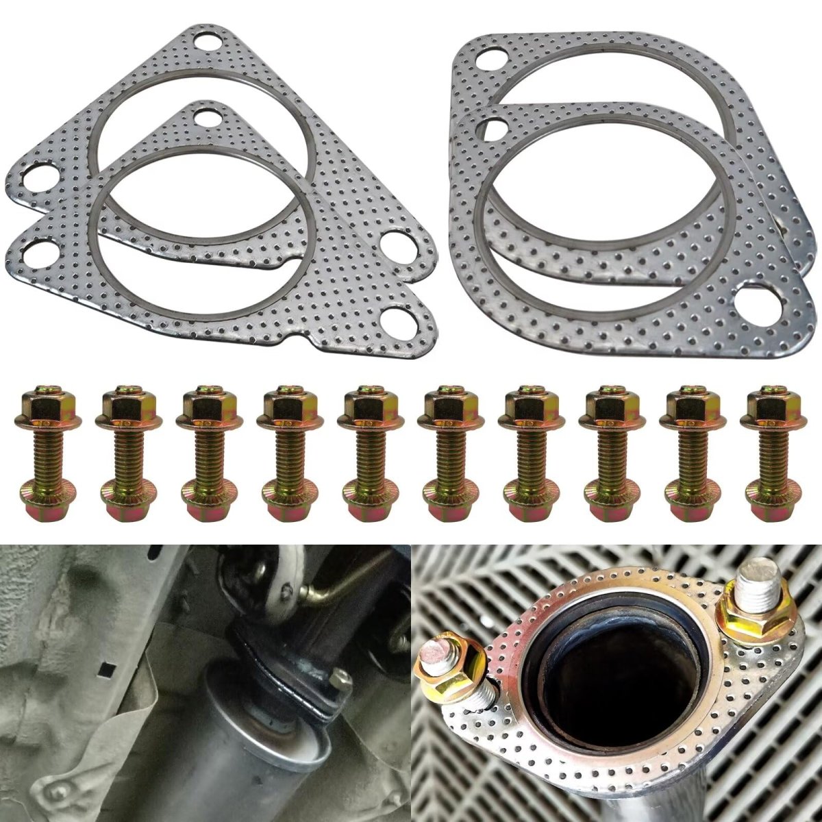 Exhaust Gasket Bolts Nuts Rebuild Kit Replacement For Infiniti Q50 Rwd 2014