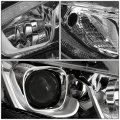 Ho2503173 Oe Style Passenger Right Chrome Housing Projector Headlight Lamp Compatible With Honda Civic 16-20