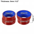 Uxcell 114-127mm 4 5 -5 Id Straight Silicone Reducer Hose Coupler Intercooler Tube Red For Car Intake Piping