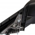 Ocpty Black Right Side Mirror Fit For 2007-2011 Honda Cr-v Textured Glass Manual Fold Non-heated