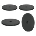 4pcs Thick Rubber Spacer 3-1 8 Inch Od X Id 3 16 Thickness Round Bushings Anti Vibration Flat Washers For Home Industrial 