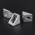 Iplusmile 25pcs 2028 Metal Brackets Aluminum Corner T Slot Extrusion 2020s Right Angle Shape Bracket Extruded Bolts Bracket