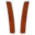 Front Bumper Reflector Pair For Bmw X3 2018 2023 And X4 2019 2024 Amber Lens Driver Passenger Side Replaces Bm1085107 Bm1084107 