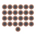 25 Pack 2 In Brown Quick Change Surface Prep Conditioning Discs R Type Coarse Non Woven Aluminum Oxide For Cleaning Finishing 