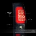 Auto Dynasty Compatible With Silverado 1st Gen 4pc Pair Of Smoked Lens Amber Corner Headlight Black 3d Led Tail Light