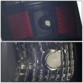 Auto Dynasty Compatible With Silverado 1st Gen 4pc Pair Of Smoked Lens Amber Corner Headlight Black 3d Led Tail Light