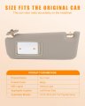 Ocpty Sun Visor Fit For 2012 2013 2014 2015 2016 2017 Toyota Camry Without Sunroof Beige Left Driver Side